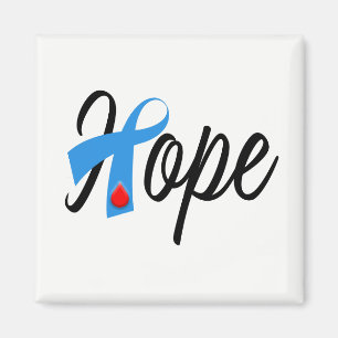 Type 1 Diabetes Blue Ribbon Awareness HOPE Magnet