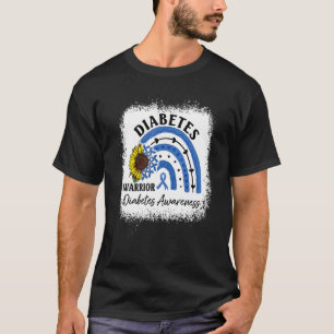 Type 1 Diabetes Diabetes Warrior Sunflower Boho Ra T-Shirt