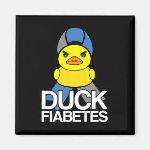 Type 1 Diabetes Duck Fiabetes T1D Awareness Magnet