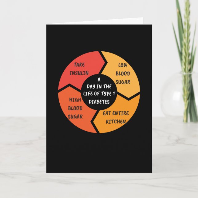 Type 1 Diabetes Insulin Diabetics Card (Front)