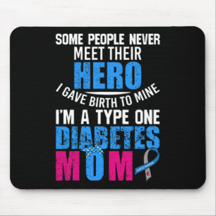 Type 1 Diabetes Mum Mother T1d Diabetic Awareness Mouse Pad