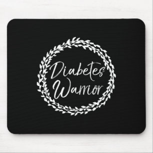 Type 1 Diabetes Quote Cute Flower Design Diabetes  Mouse Pad