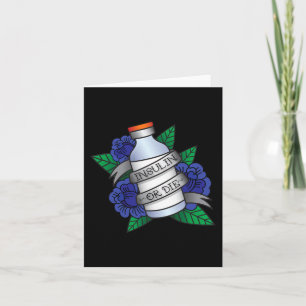 Type 1 Diabetes T1D Awareness Insulin Or Die Wome Card