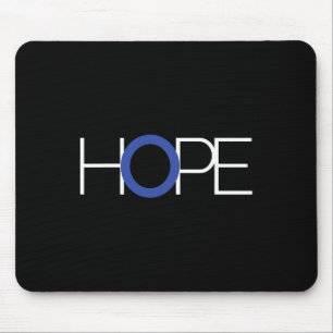 Type 1 Diabetes T1d Blue Circle Awareness Gift For Mouse Pad