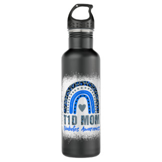 Type 1 Diabetes T1D Mum Diabetes Awareness Leopard 710 Ml Water Bottle