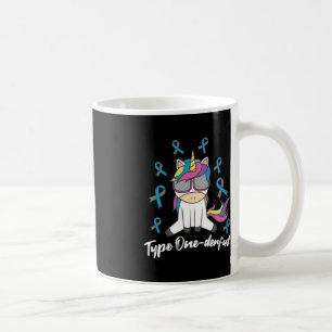 Type 1 Diabetes T1D Unicorn Type Onederful Awarene Coffee Mug