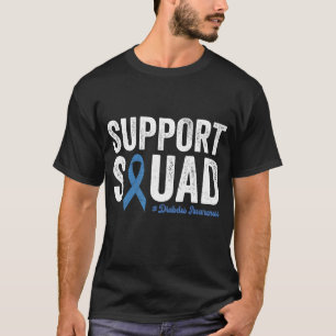 Type 1 Diabetes Warrior Support Squad Diabetes Awa T-Shirt