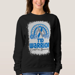 Type 1 Diabetes Warrior T1D Awareness Month Rainbo Sweatshirt