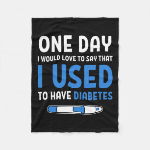 Type 1 Diabetic Diabetes Quotes Cure Type 1 Diabet Fleece Blanket