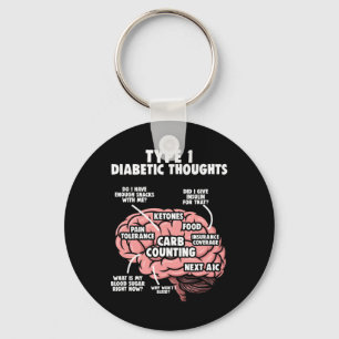 Type 1 Diabetic Diabetes Warrior Diabetes Awarenes Key Ring