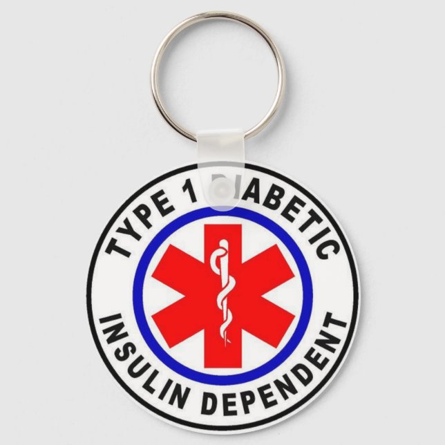 Type 1 Diabetic Key Ring (Front)