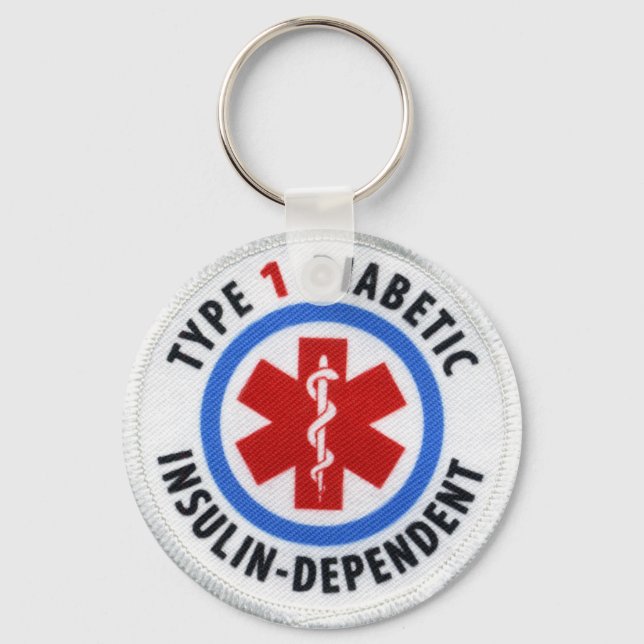 Type 1 Diabetic Key Ring (Front)