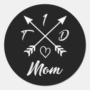 Type 1 Diabetic Mom T1d Diabetes Awareness Gifts F Classic Round Sticker