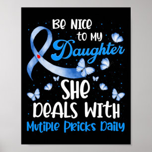 Type 1 Mum T1d Dad Diabetes Awareness Month Multip Poster