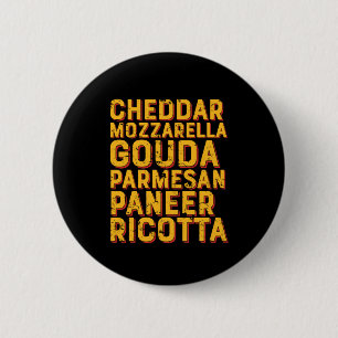 Type of Cheese for Cooking Chef 6 Cm Round Badge