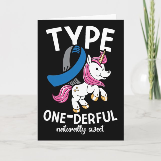Type One Derful Naturally Sweet Diabetes  Card (Front)