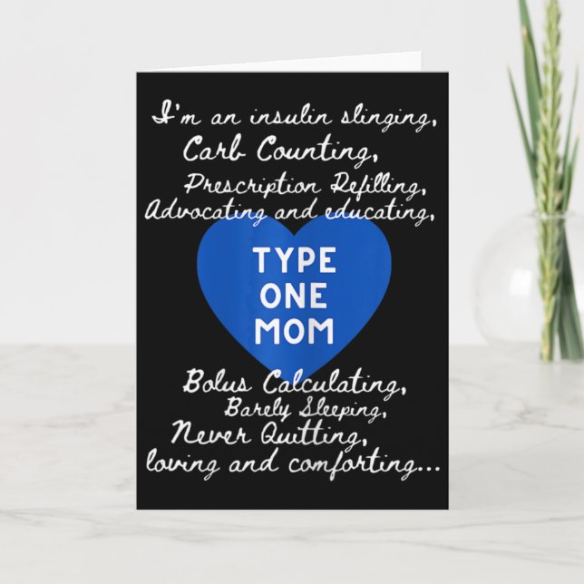 Type One Mum Awareness  Card (Front)