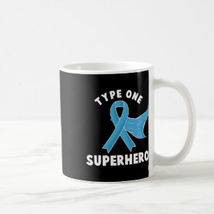 Type One Superhero Diabetes Awareness Diabetic Boy Coffee Mug