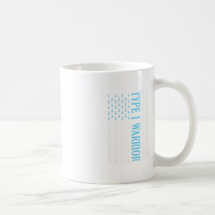 Type One Warrior Diabetes Awareness Diabetic Gifts Coffee Mug