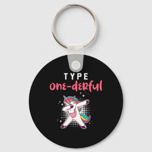 Type Onederful Diabetes Awareness Diabetic Life  Key Ring