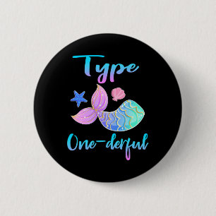 Type Onederful Type 1 Diabetes Awareness Clothes 6 Cm Round Badge