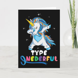 Type Onederful Unicorn Dub Type 1 Diabetes Awarene Card