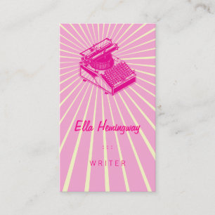 Type Writing Machine Business Card