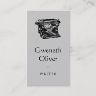 Type Writing Machine Business Card