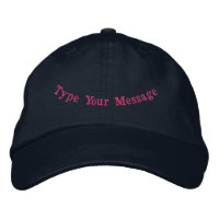 Type your Message Contemporary Navy Lifestyle-Hat