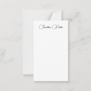 Typed Name Elegant Modern Vertical Template