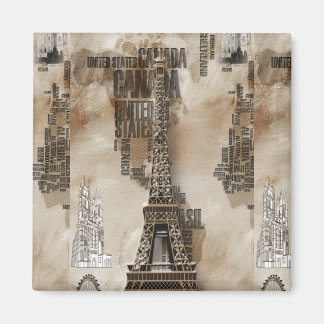 Typeography Paris Magnet