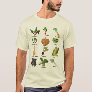 Types of Autumn Veggies Fall Vegetable Harvest T-Shirt