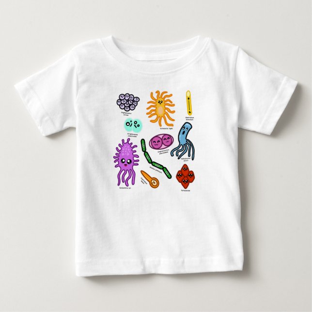 Types Of Bacteria Baby T-Shirt (Front)