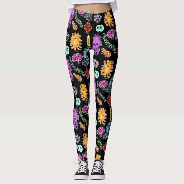 Types Of Bacteria Leggings (Front)