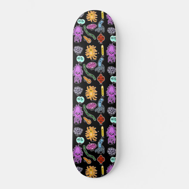 Types Of Bacteria Skateboard (Front)