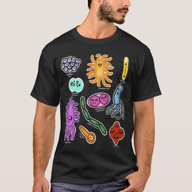 Types Of Bacteria T-Shirt (Front)