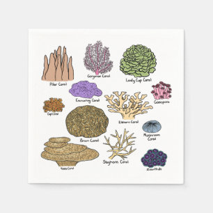 Types Of Coral Napkin
