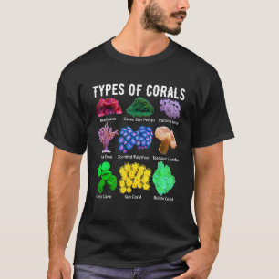 Types of Corals  Corals Coral reef Aquarist Aquari T-Shirt