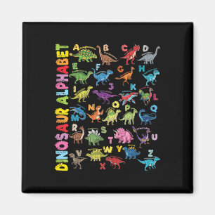 Types Of Dinosaurs Alphabet A-z Abc Dino Identific Magnet