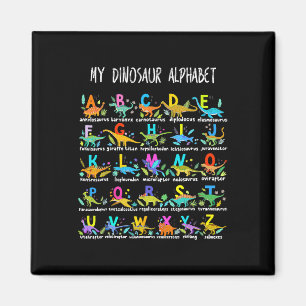 Types Of Dinosaurs Alphabet Abc Byck To School Stu Magnet