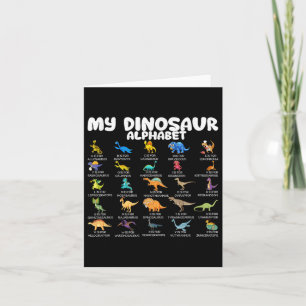 Types Of Dinosaurs My Dinosaur Alphabet Back To Sc Card