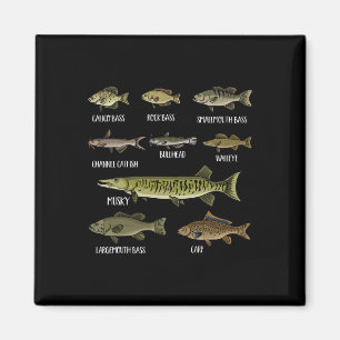 Types Of Freshwater Fish Sorts Species Fishing  Magnet
