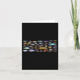 Types Of Freshwater Fish Species Biology Fishing  Card