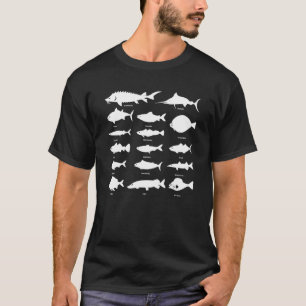 Types Of Freshwater Fish Species Biology Fishing T T-Shirt