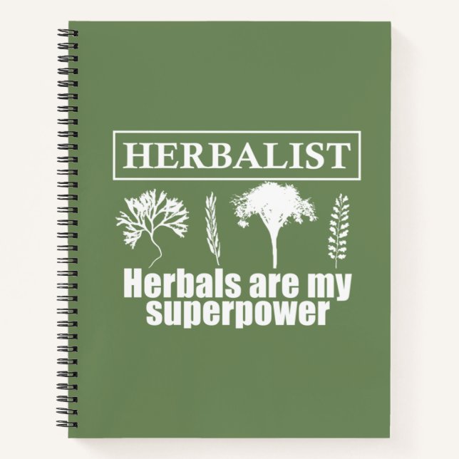 Types of herbals herbalist notebook (Front)