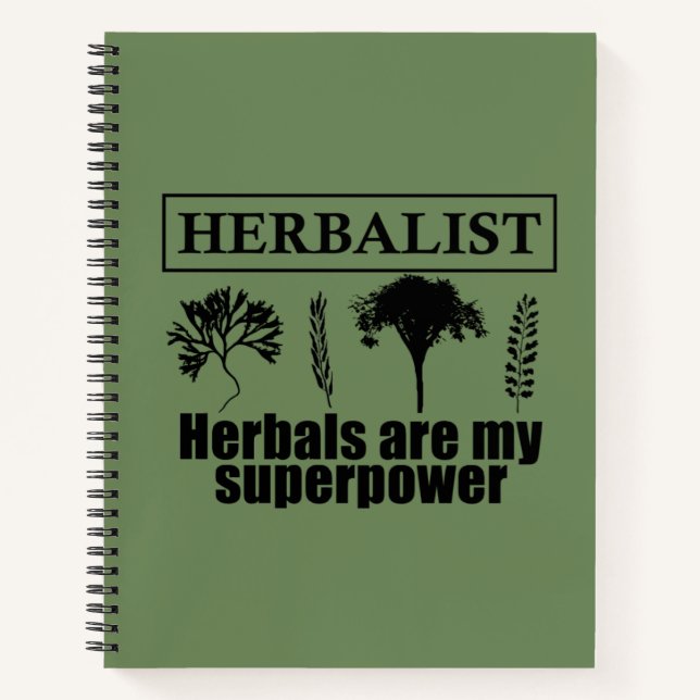 Types of herbals herbalist notebook (Front)