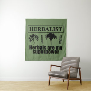 Types of herbals herbalist tapestry