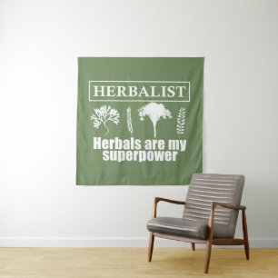 Types of herbals herbalist tapestry