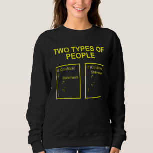 Types Of People Coding Developer Software Programm Sweatshirt