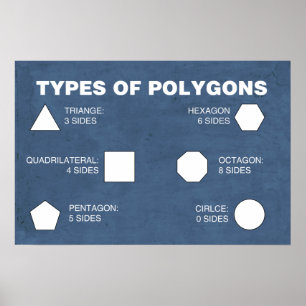 Types of Polygons Poster